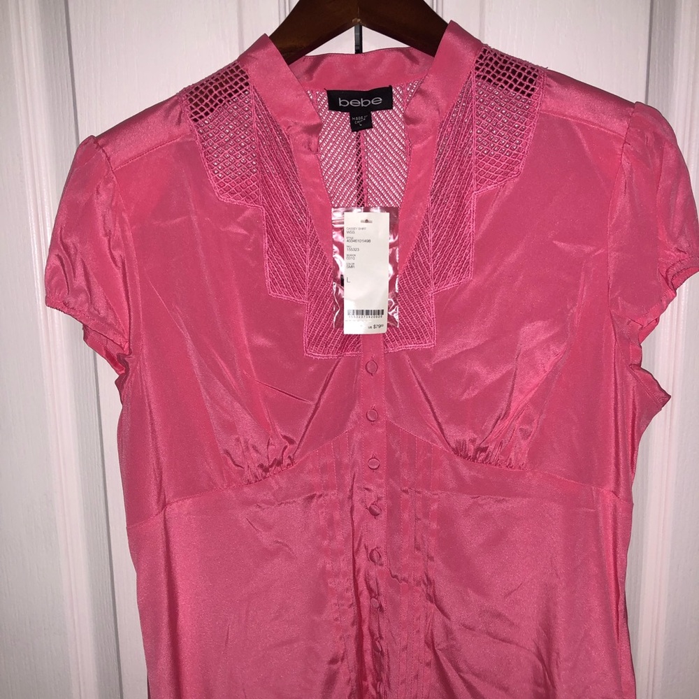 BEBE SILK SHIRT (Brand New with Tags)